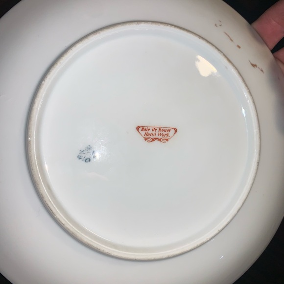 Antique J&C Bavaria Hand Painted Porcelain Plate 9.5” - Picture 5 of 7